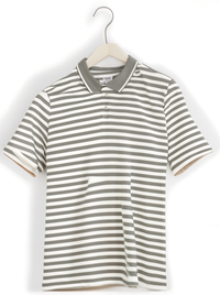 Mack Jonney Men's Striped Cotton Rich Polo T Shirt | Collar Tshirts | Half Sleeves | Stripe-Regular Fit