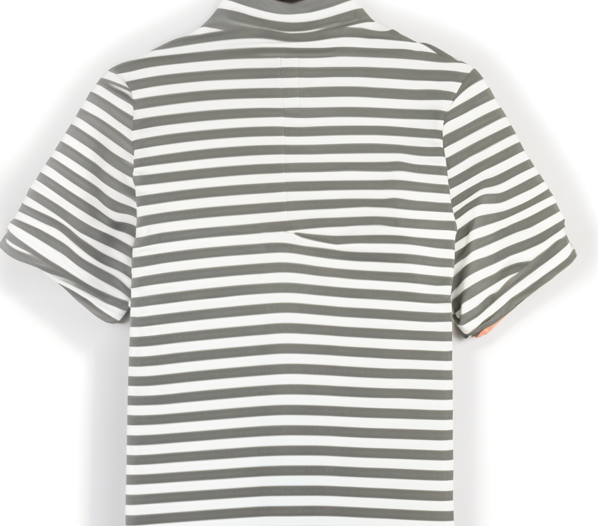 Mack Jonney Men's Striped Cotton Rich Polo T Shirt | Collar Tshirts | Half Sleeves | Stripe-Regular Fit