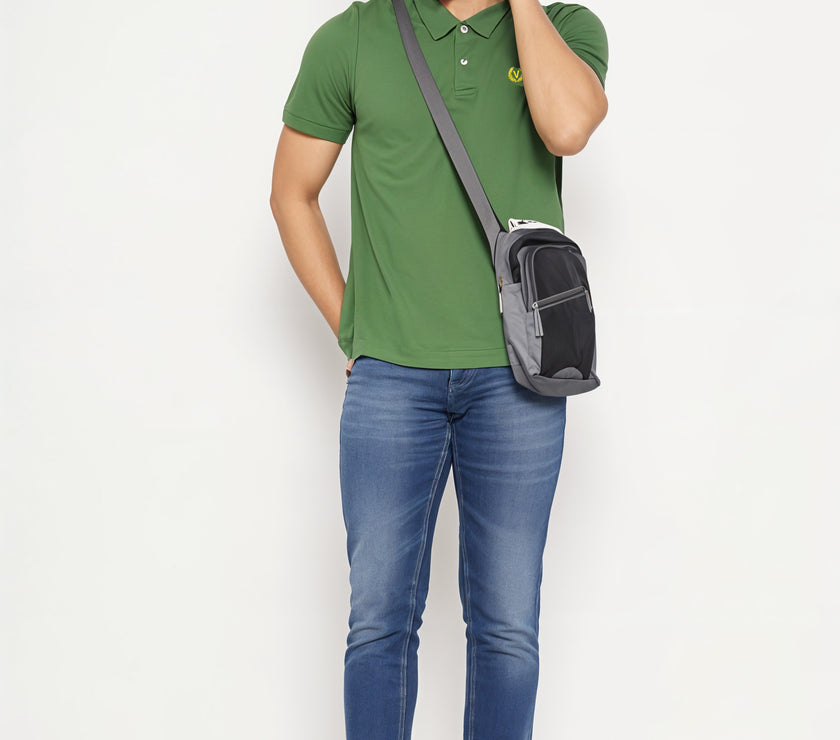 Mack Jonney Men’s Solid Premium Pique Cotton Dark Green Color Polo T Shirt | Polo Tshirts | Half Sleeves | Solid-Regular Fit