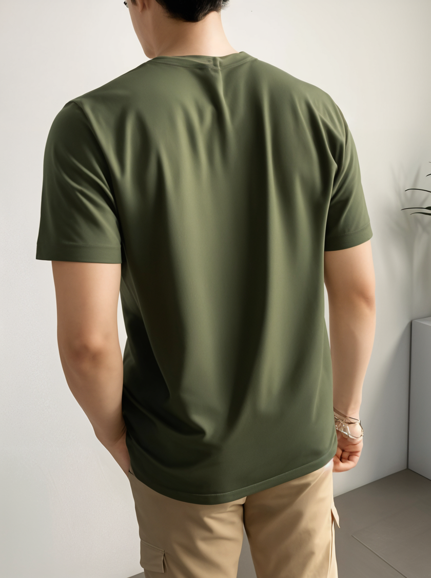 Mack Jonney Ribbed |Regular Fit | Half Sleeves 100% Cotton Polo Neck Self Design With Zip T-Shirt for Men
