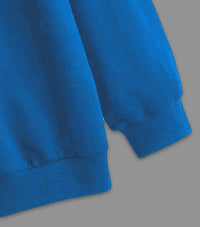 Mack Jonney Blue Solid Hooded Cotton Fleece Sweatshirt for Women