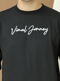 Mack Jonney Regular Fit Black Printed Sweatshirt For Men