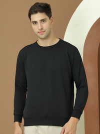 Mack Jonney Regular Fit Black Solid Sweatshirt For Men