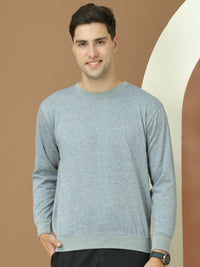 Mack Jonney Regular Fit Grey Solid Sweatshirt For Men