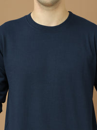 Mack Jonney Regular Fit Blue Solid Sweatshirt For Men