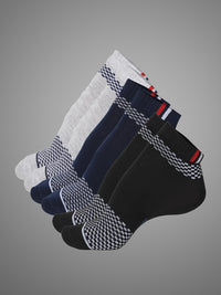 Mack Jonney Mens Ankle Length Cotton Socks (Pack of 3)