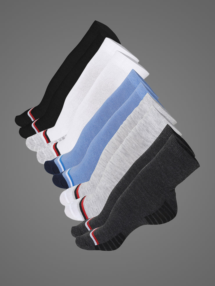 Mack Jonney Mens Ankle Length Cotton Socks (Pack of 5)