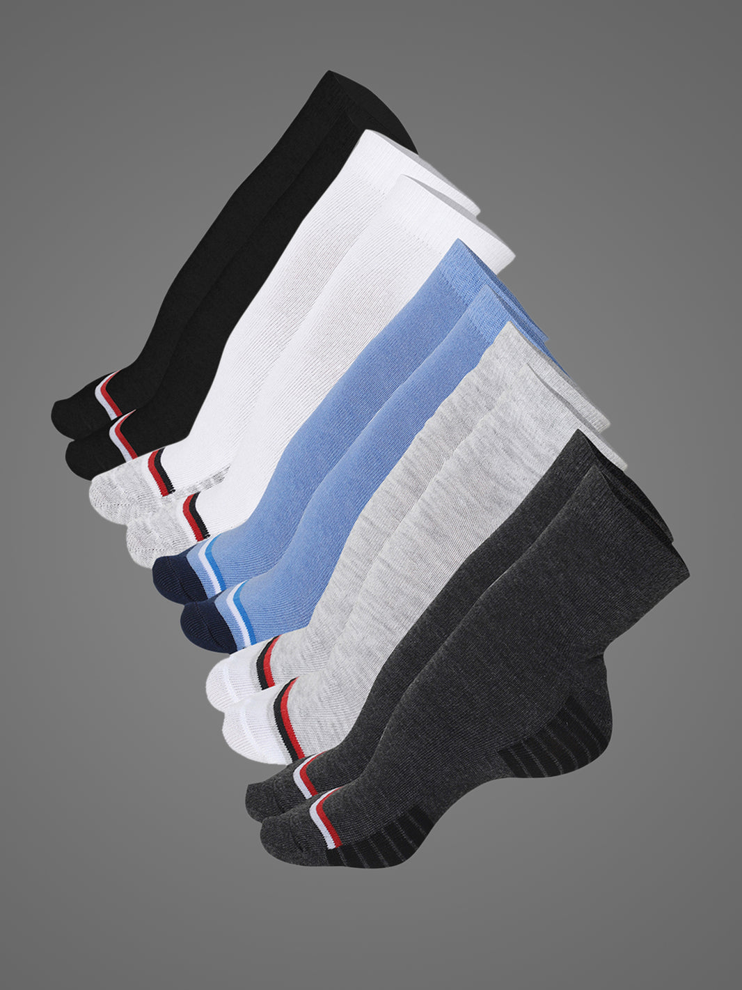 Mack Jonney Mens Ankle Length Cotton Socks (Pack of 5)