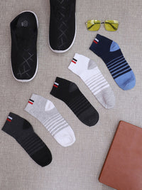 Mack Jonney Mens Ankle Length Cotton Socks (Pack of 5)