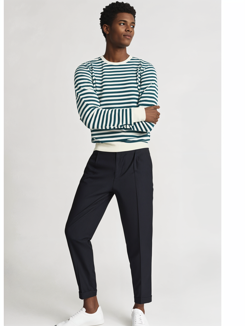 Mack Jonney Men Striped T-Shirt || T-Shirt for Men || Full Sleeve T Shirt || T-Shirt
