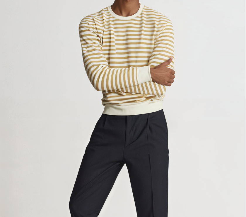 Mack Jonney Men Striped T-Shirt || T-Shirt for Men || Full Sleeve T Shirt || T-Shirt