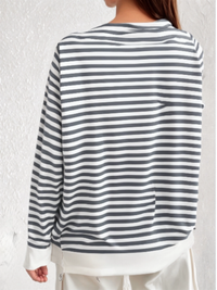 Mack Jonney Women Striped T-Shirt || T-Shirt for Women || Full Sleeve T Shirt || T-Shirt