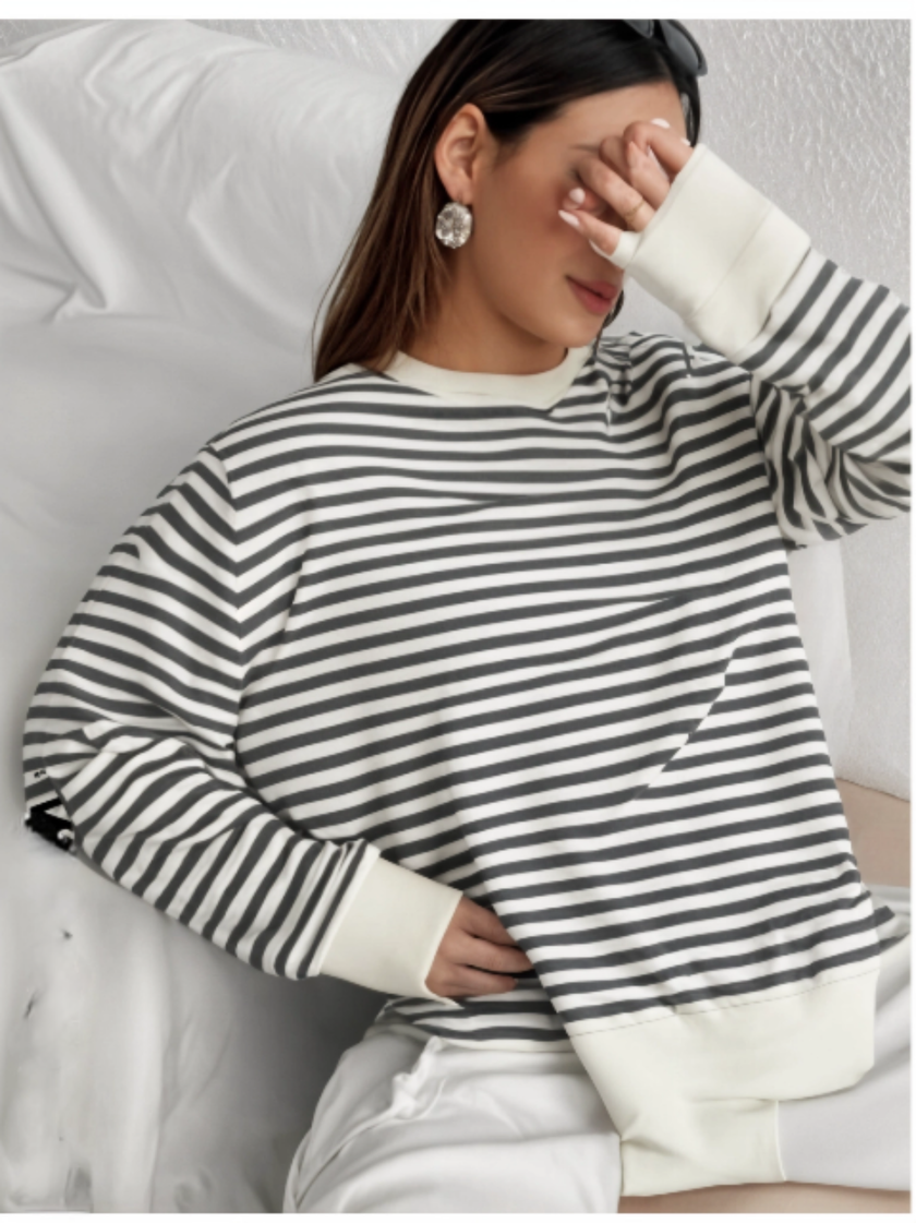 Mack Jonney Women Striped T-Shirt || T-Shirt for Women || Full Sleeve T Shirt || T-Shirt