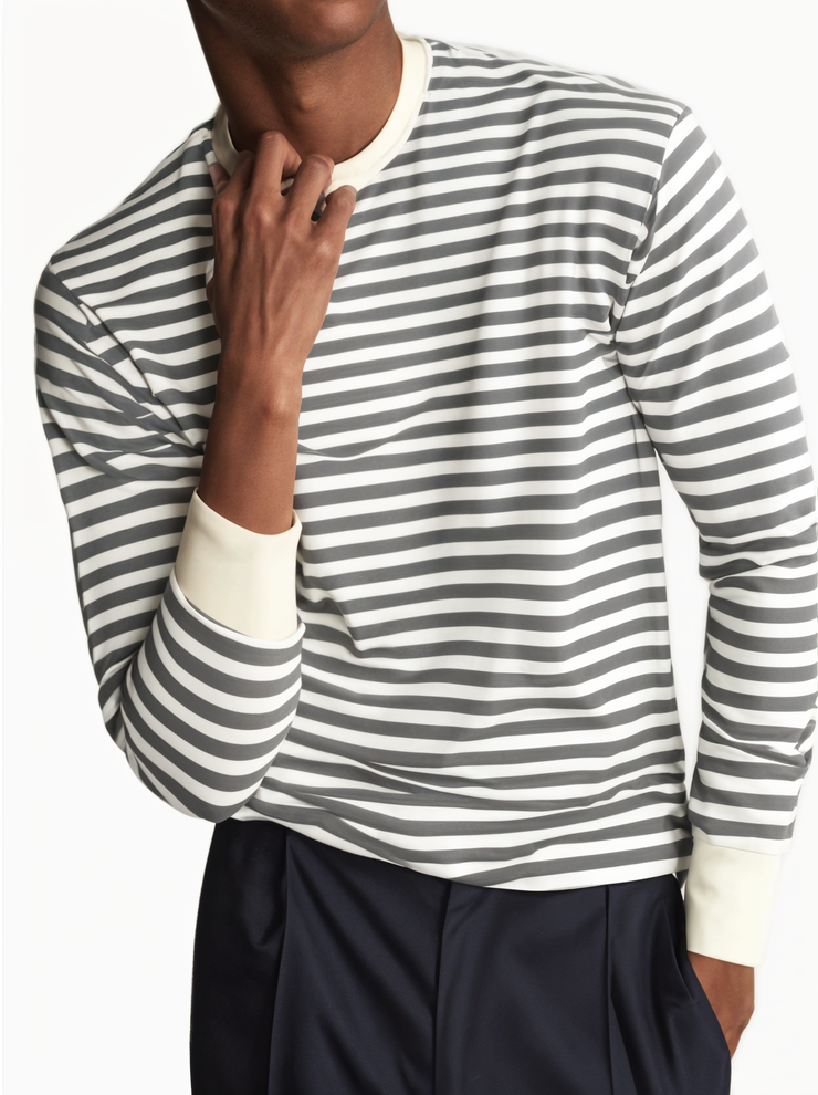 Mack Jonney Men Striped T-Shirt || T-Shirt for Men || Full Sleeve T Shirt || T-Shirt