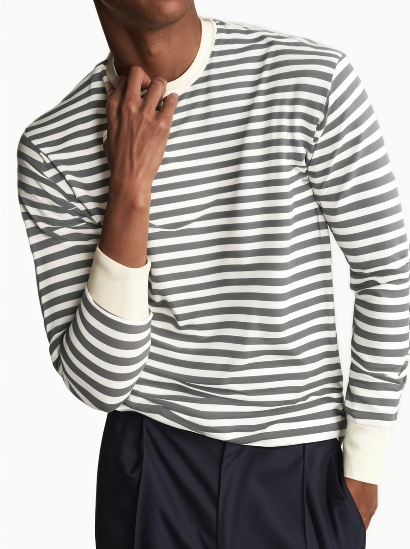 Mack Jonney Men Striped T-Shirt || T-Shirt for Men || Full Sleeve T Shirt || T-Shirt