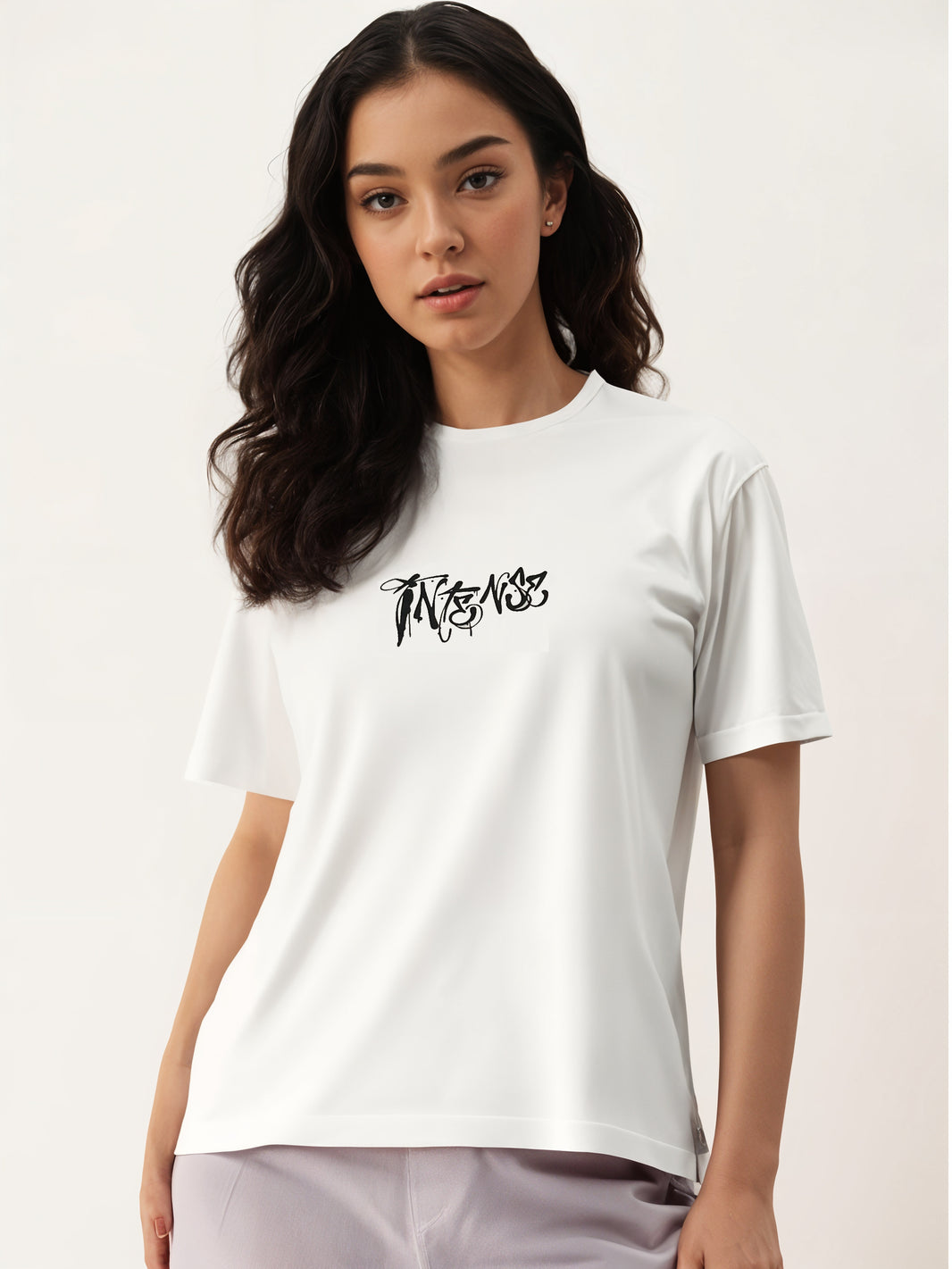MACK Jonney Oversized | Loose Fit | Half Sleeves 100% Cotton Round Neck Printed T-Shirt for Women