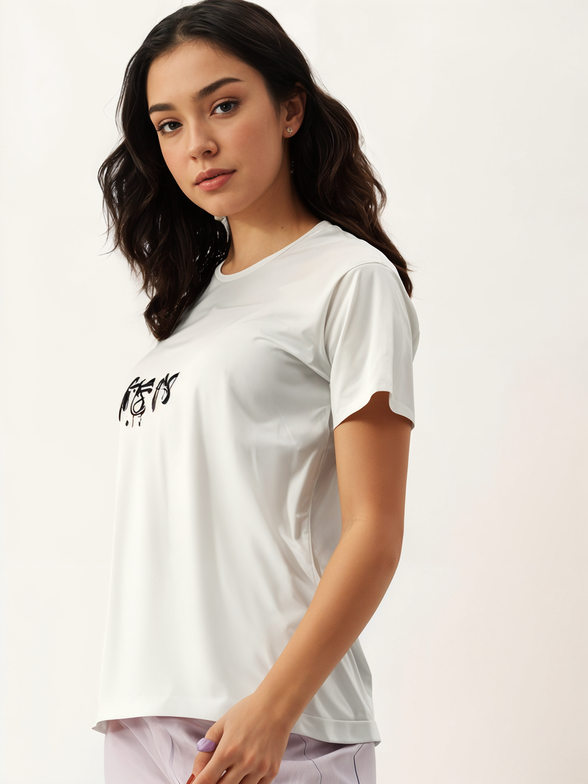 MACK Jonney Oversized | Loose Fit | Half Sleeves 100% Cotton Round Neck Printed T-Shirt for Women