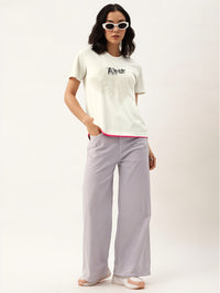 MACK Jonney Oversized | Loose Fit | Half Sleeves 100% Cotton Round Neck Printed T-Shirt for Women