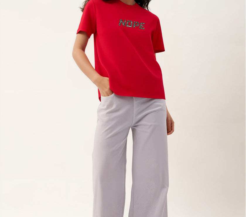 MACK Jonney Oversized | Loose Fit | Half Sleeves 100% Cotton Round Neck Printed T-Shirt for Women