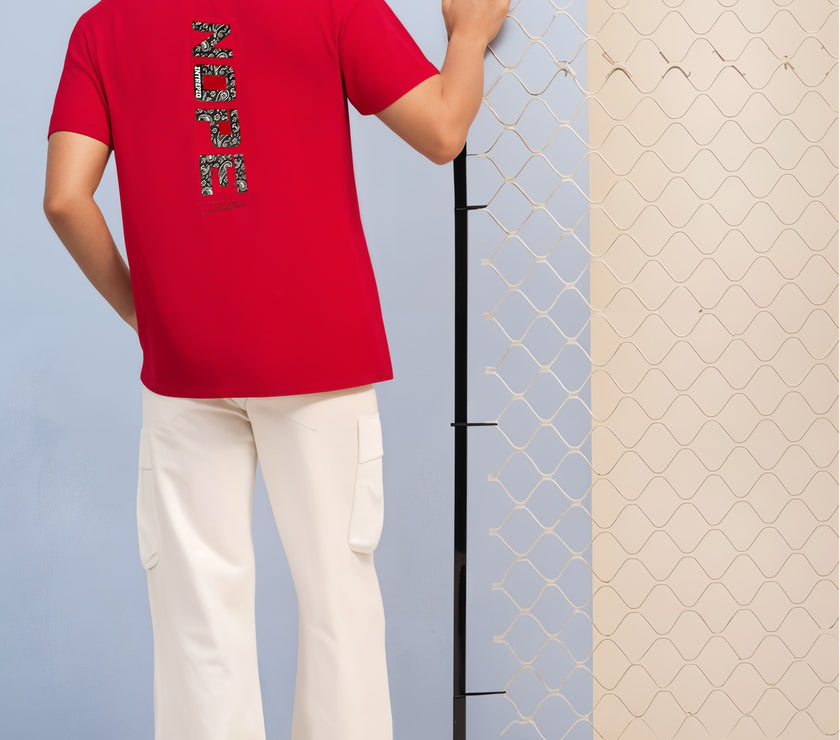 MACK Jonney Oversized | Loose Fit | Half Sleeves 100% Cotton Round Neck Printed T-Shirt for Men