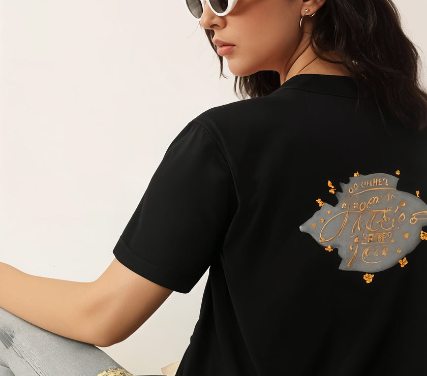 MACK Jonney Oversized | Loose Fit | Half Sleeves 100% Cotton Round Neck Printed T-Shirt for Women