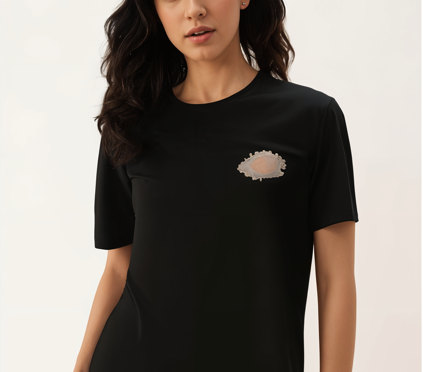 MACK Jonney Oversized | Loose Fit | Half Sleeves 100% Cotton Round Neck Printed T-Shirt for Women