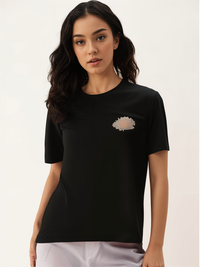 MACK Jonney Oversized | Loose Fit | Half Sleeves 100% Cotton Round Neck Printed T-Shirt for Women