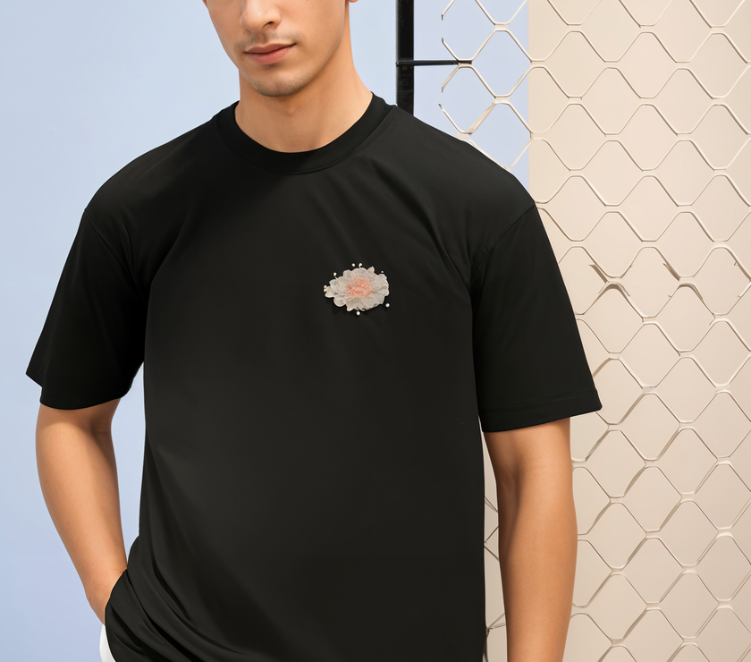 MACK Jonney Oversized | Loose Fit | Half Sleeves 100% Cotton Round Neck Printed T-Shirt for Men