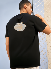 MACK Jonney Oversized | Loose Fit | Half Sleeves 100% Cotton Round Neck Printed T-Shirt for Men