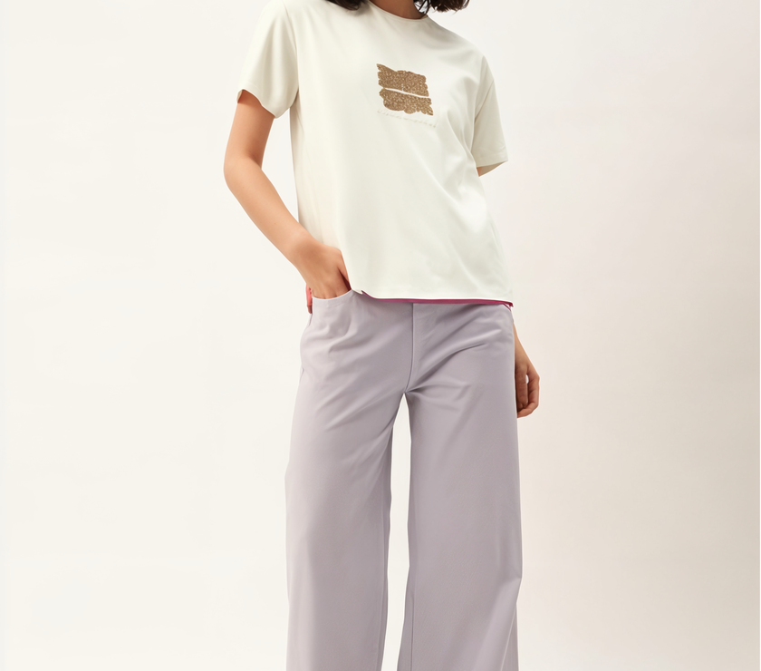 MACK Jonney Oversized | Loose Fit | Half Sleeves 100% Cotton Round Neck Printed T-Shirt for Women