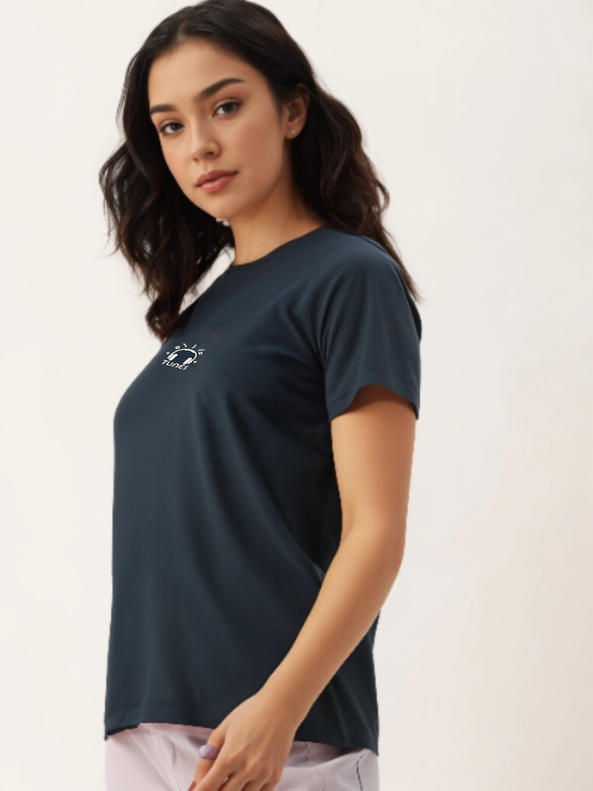 MACK Jonney Oversized | Loose Fit | Half Sleeves 100% Cotton Round Neck Printed T-Shirt for Women