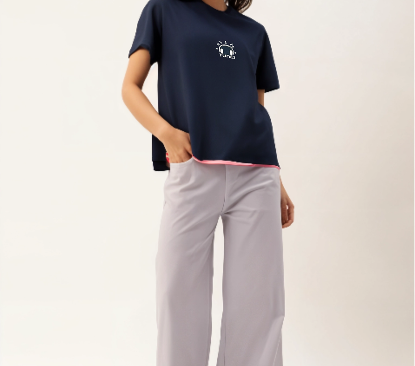 MACK Jonney Oversized | Loose Fit | Half Sleeves 100% Cotton Round Neck Printed T-Shirt for Women
