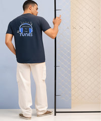 MACK Jonney Oversized | Loose Fit | Half Sleeves 100% Cotton Round Neck Printed T-Shirt for Men