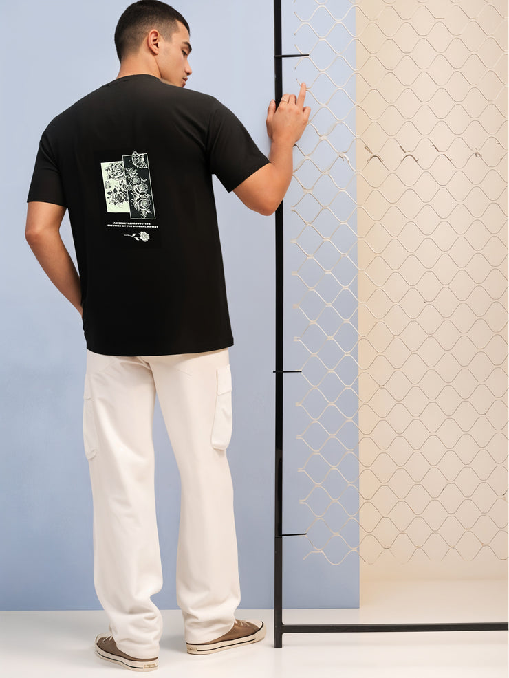 MACK Jonney Oversized | Loose Fit | Half Sleeves 100% Cotton Round Neck Printed T-Shirt for Men