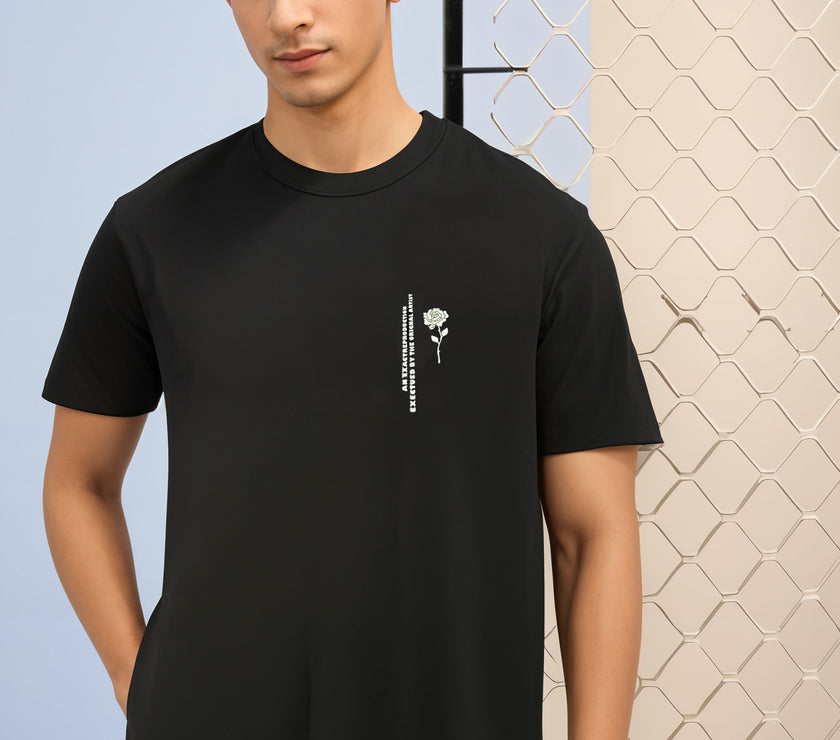 MACK Jonney Oversized | Loose Fit | Half Sleeves 100% Cotton Round Neck Printed T-Shirt for Men
