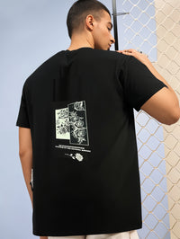 MACK Jonney Oversized | Loose Fit | Half Sleeves 100% Cotton Round Neck Printed T-Shirt for Men