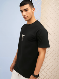 MACK Jonney Oversized | Loose Fit | Half Sleeves 100% Cotton Round Neck Printed T-Shirt for Men
