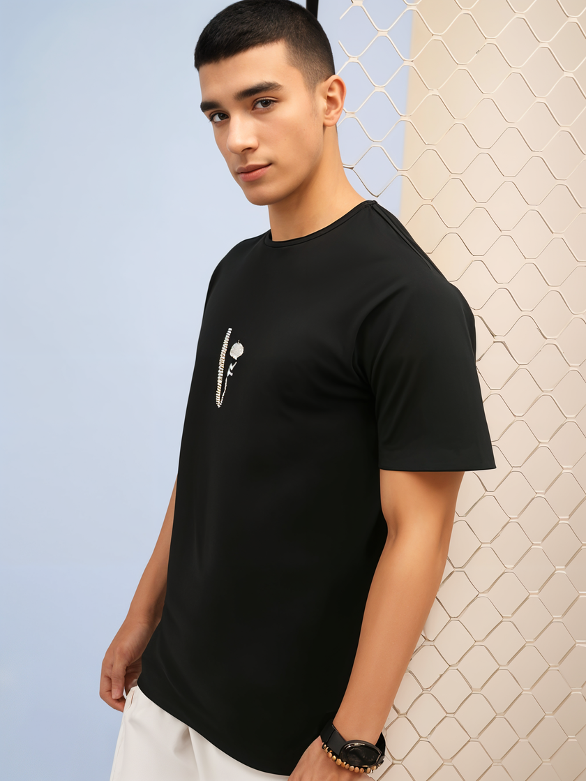 MACK Jonney Oversized | Loose Fit | Half Sleeves 100% Cotton Round Neck Printed T-Shirt for Men