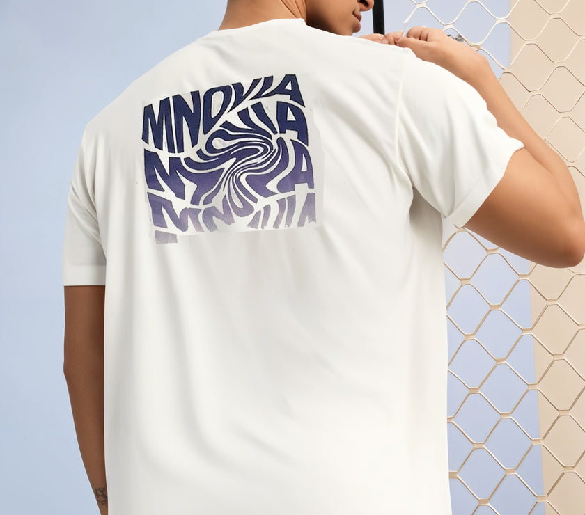 MACK Jonney Oversized | Loose Fit | Half Sleeves 100% Cotton Round Neck Printed T-Shirt for Men