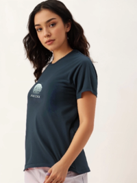MACK Jonney Oversized | Loose Fit | Half Sleeves 100% Cotton Round Neck Printed T-Shirt for Women