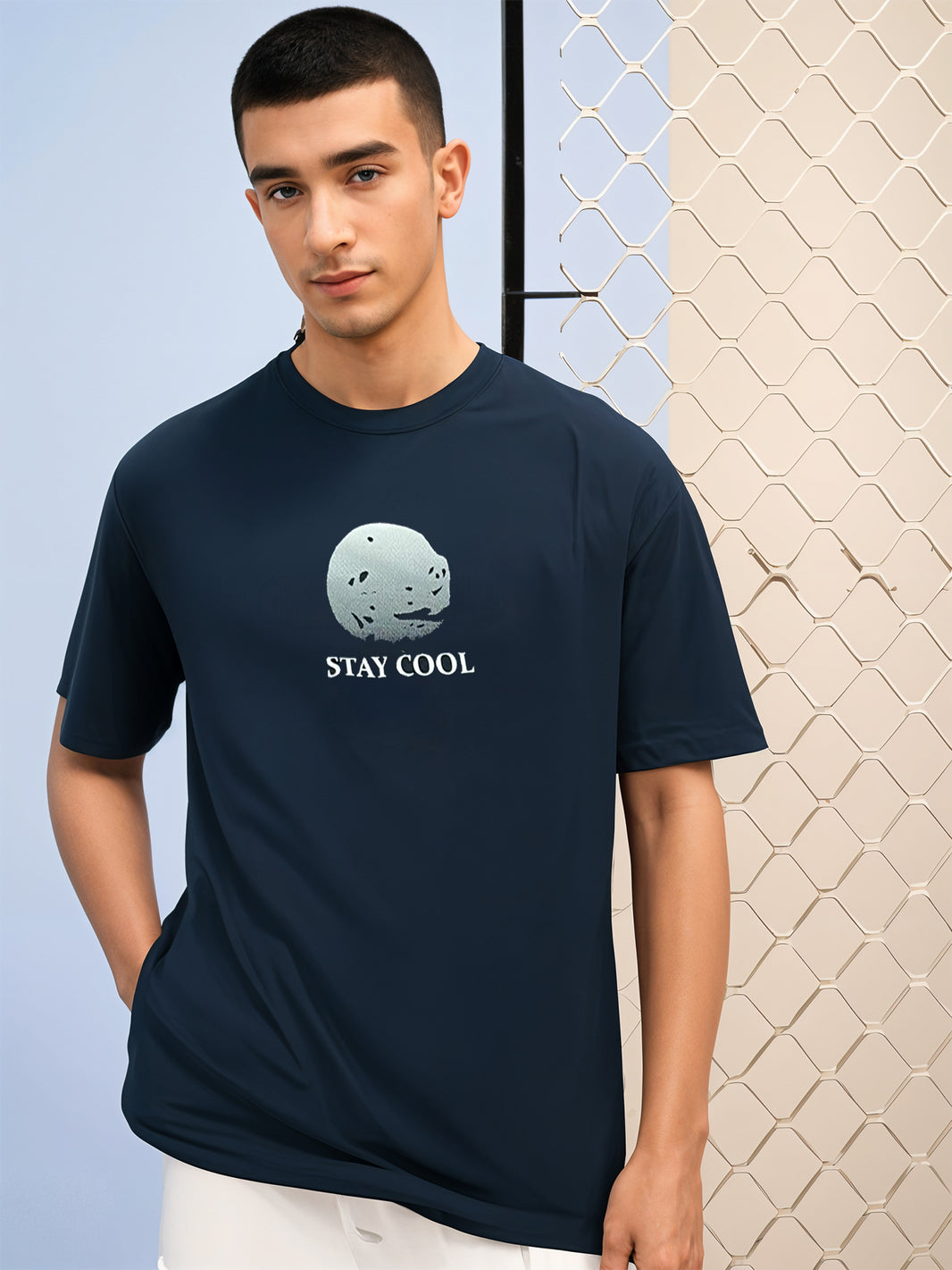 MACK Jonney Oversized | Loose Fit | Half Sleeves 100% Cotton Round Neck Printed T-Shirt for Men