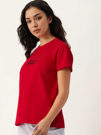 MACK Jonney Oversized | Loose Fit | Half Sleeves 100% Cotton Round Neck Printed T-Shirt for Women