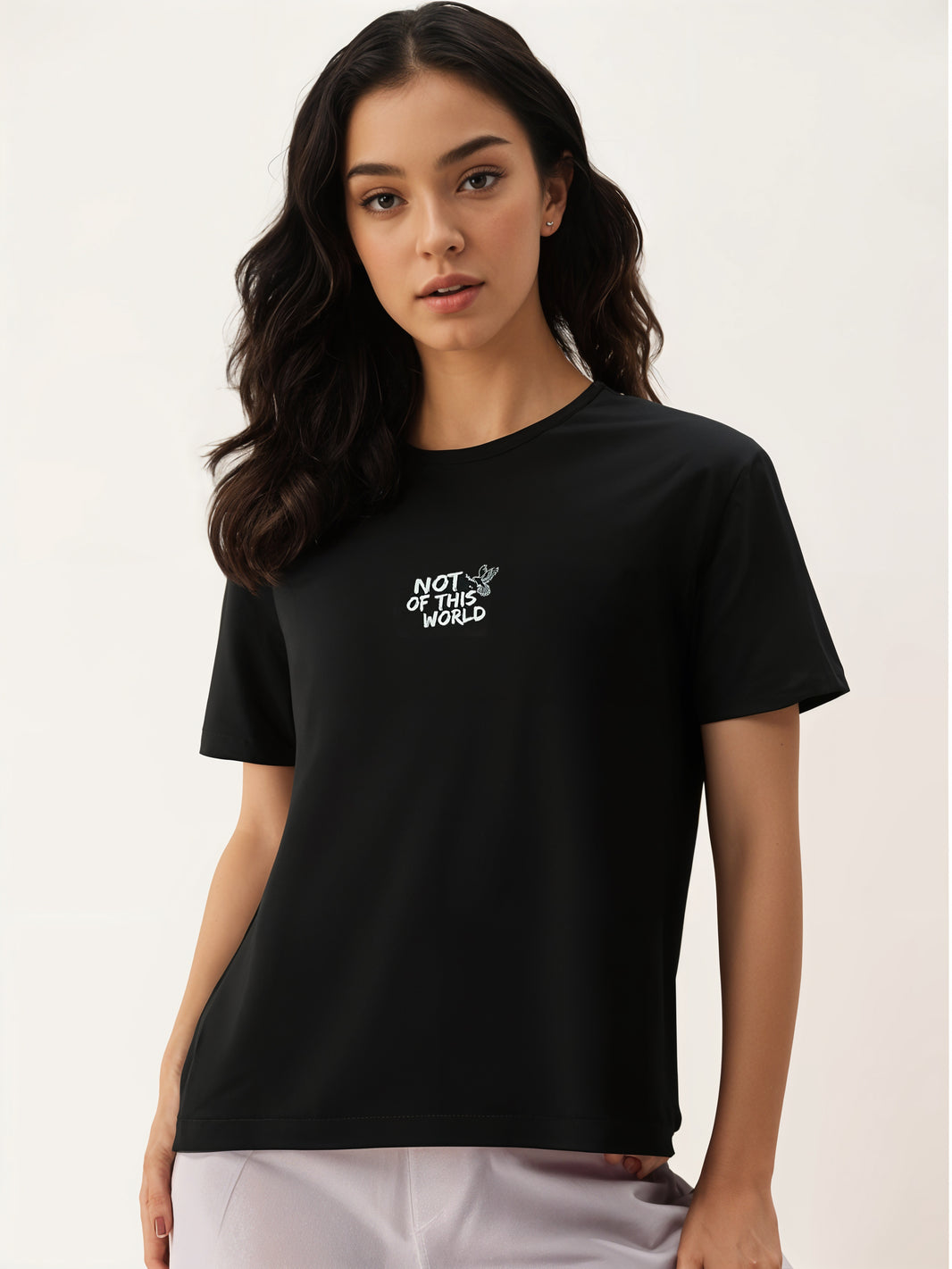 MACK Jonney Oversized | Loose Fit | Half Sleeves 100% Cotton Round Neck Printed T-Shirt for Women