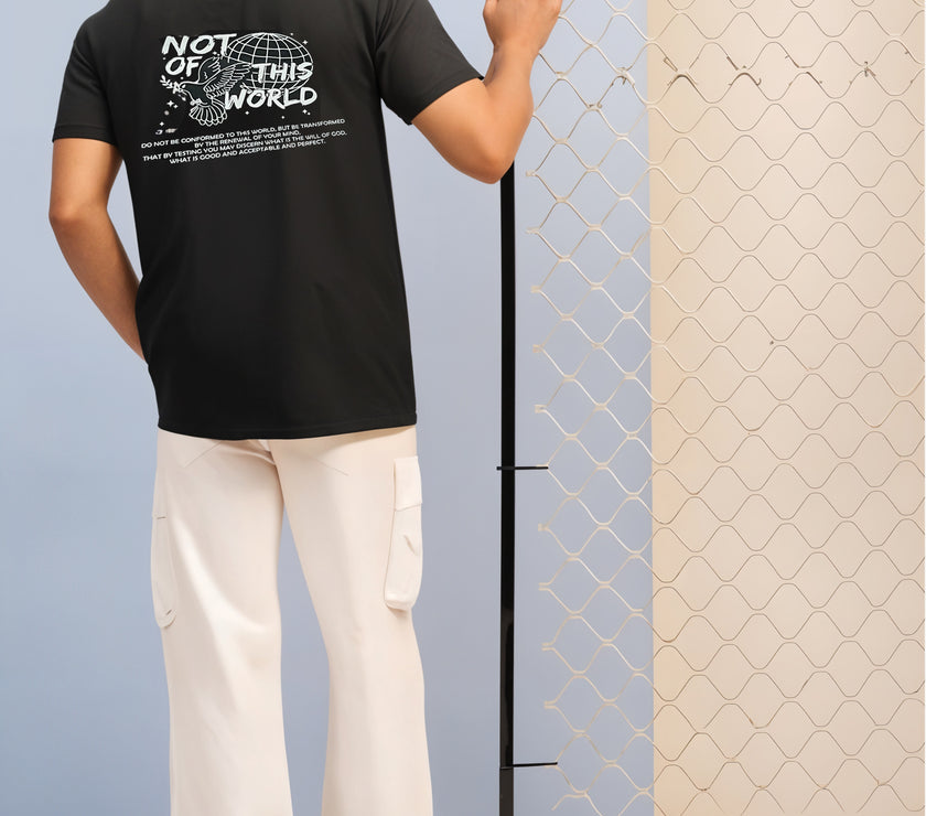 MACK Jonney Oversized | Loose Fit | Half Sleeves 100% Cotton Round Neck Printed T-Shirt for Men