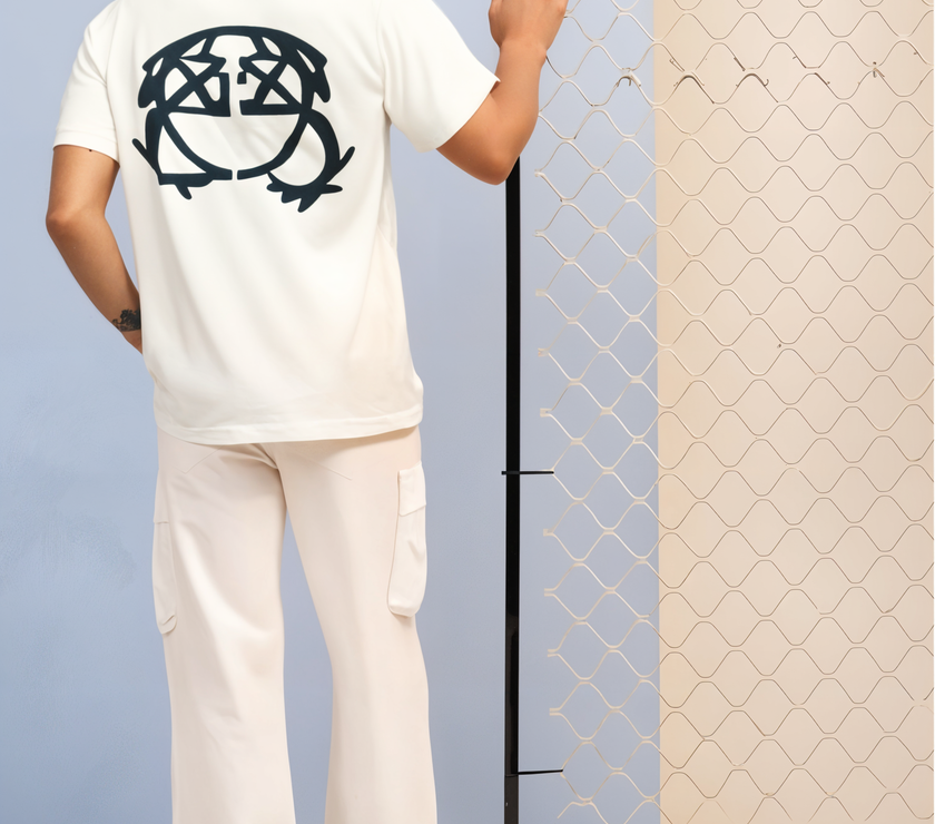 MACK Jonney Oversized | Loose Fit | Half Sleeves 100% Cotton Round Neck Printed T-Shirt for Men