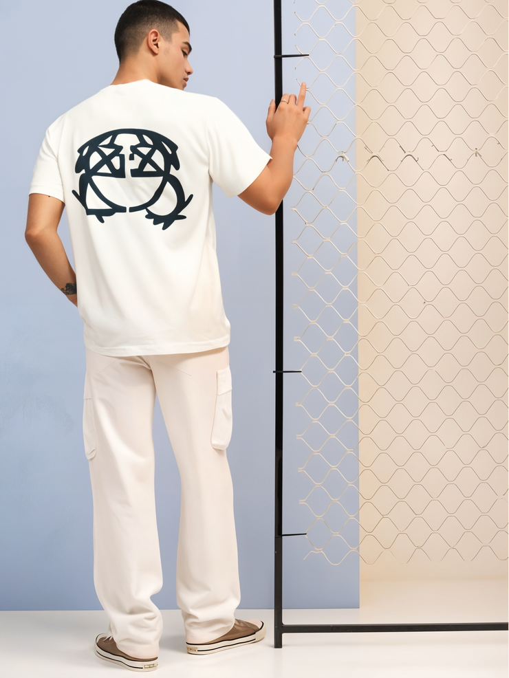 MACK Jonney Oversized | Loose Fit | Half Sleeves 100% Cotton Round Neck Printed T-Shirt for Men