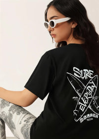 MACK Jonney Oversized | Loose Fit | Half Sleeves 100% Cotton Round Neck Printed T-Shirt for Women