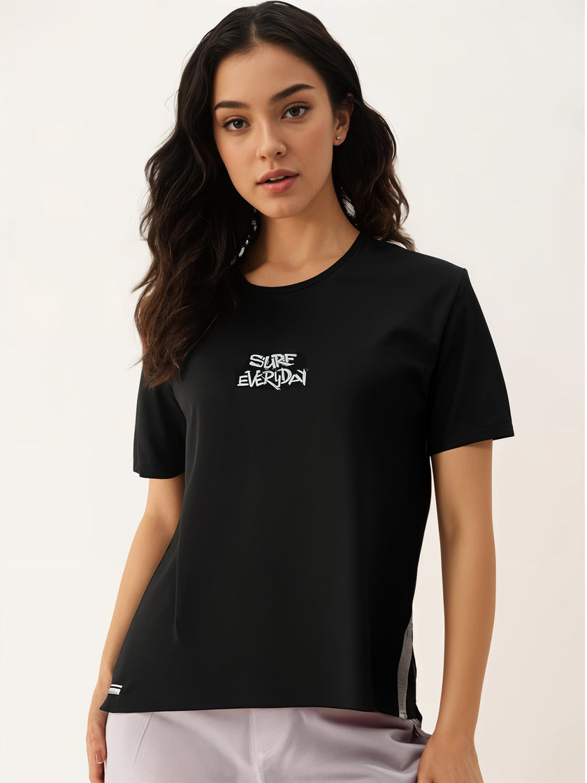 MACK Jonney Oversized | Loose Fit | Half Sleeves 100% Cotton Round Neck Printed T-Shirt for Women