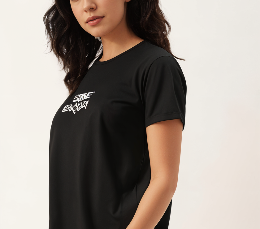 MACK Jonney Oversized | Loose Fit | Half Sleeves 100% Cotton Round Neck Printed T-Shirt for Women
