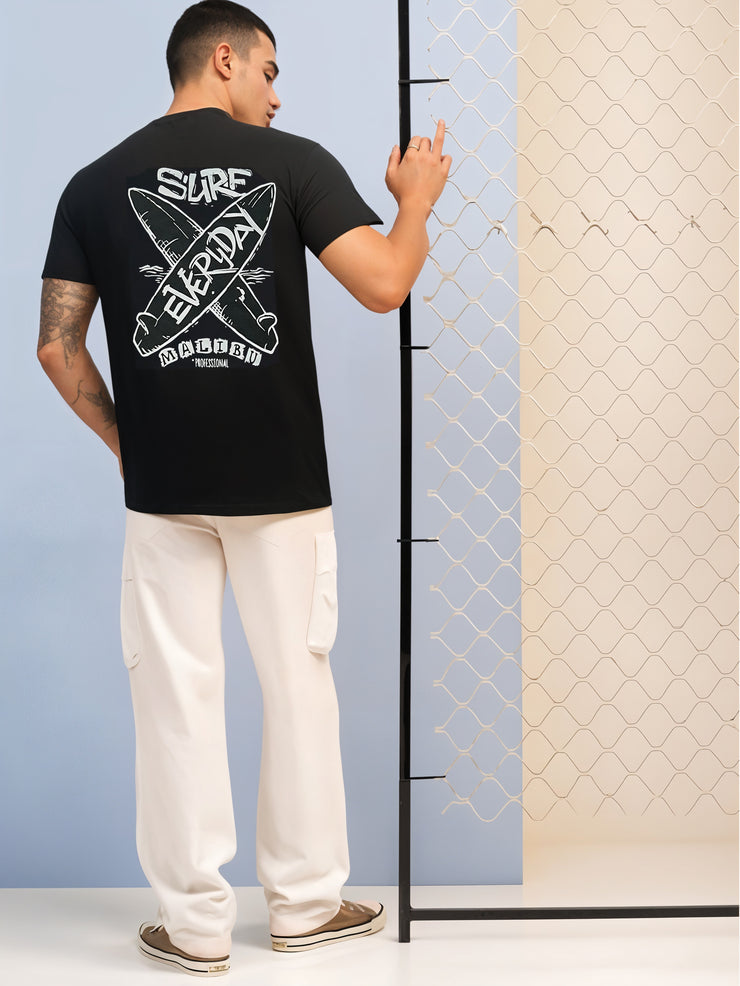 MACK Jonney Oversized | Loose Fit | Half Sleeves 100% Cotton Round Neck Printed T-Shirt for Men